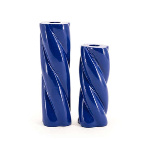 By-Boo Chuppa Ceramic Candle Holders in Green, Purple or Blue - 16 cm