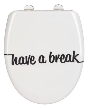 Wenko  Close Duroplast WC Seat with Modern Typography Design