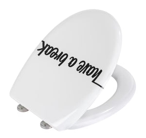 Wenko  Close Duroplast WC Seat with Modern Typography Design