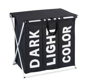 Wenko Laundry Basket Trio Top Black -118 L