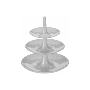 Koziol L 3-Tier Babell Cake Stand – Versatile Serving Platter in Taupe