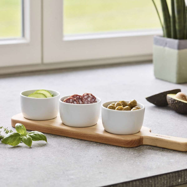 Brabantia Wooden Serving Paddle – FSC Wood Snack & Dessert Board