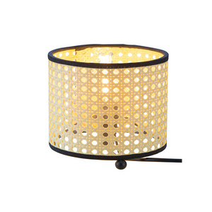 Nino Germany Vintage Rattan Weave Table Lamp