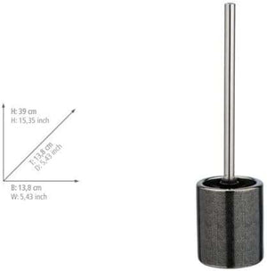 Wenko Ceramic toilet brush set Nuria silver/anthracite