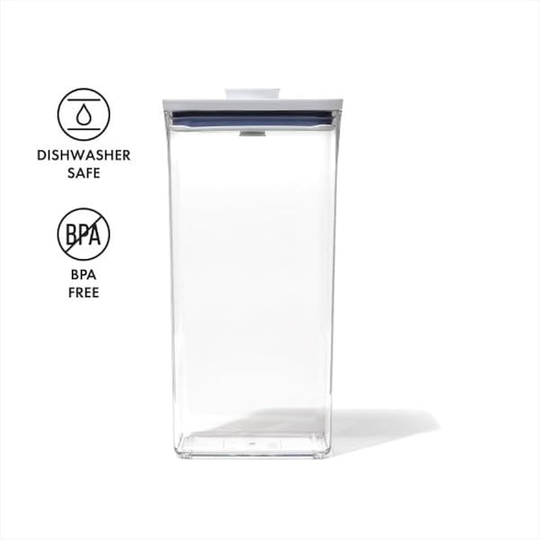 Steel Pop Container Rectangle Short by OXO