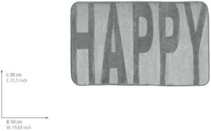 Wenko Memory Foam 'Happy' Bath Mat in Mouse Gray