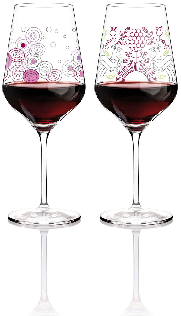 Ritzenhoff, Set Of 2 Red Wine Glasses, Ito & Jacquart