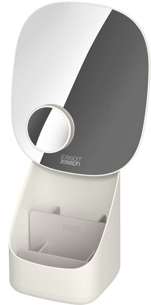 Joseph Joseph Viva Pedestal Mirror with Cosmetic Organiser