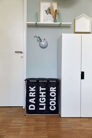 Wenko Laundry Basket Trio Top Black -118 L