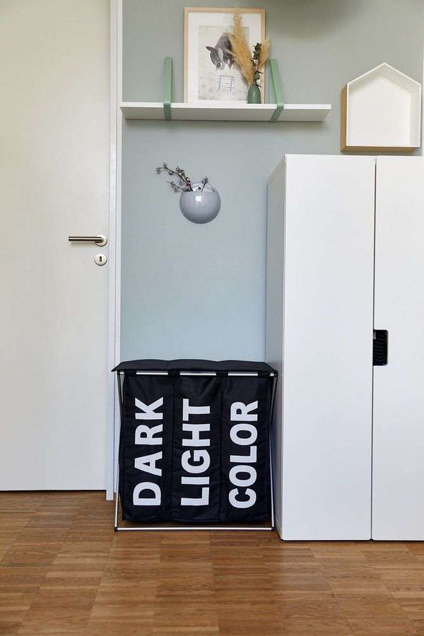 Wenko Laundry Basket Trio Top Black -118 L