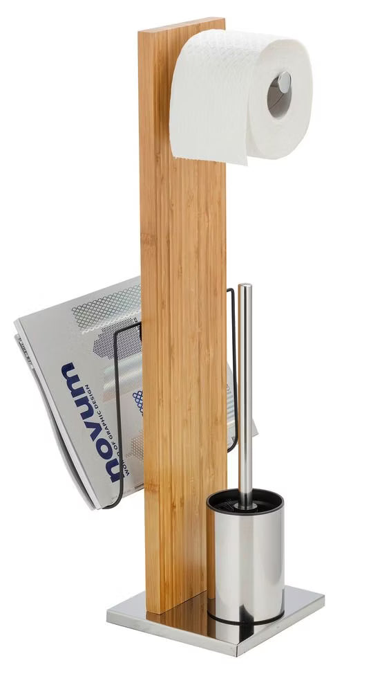Wenko Portofino Toilet brush and newspaper holder