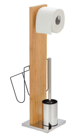 Wenko Portofino Toilet brush and newspaper holder