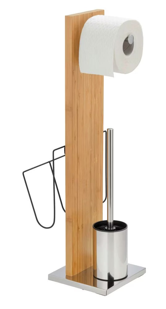 Wenko Portofino Toilet brush and newspaper holder