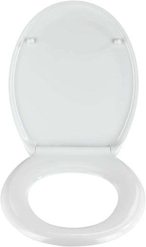 Wenko Quilted Luxury Duroplast WC Seat with Soft Close &amp; Fix-Clip System