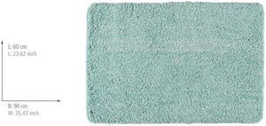 Wenko Turquoise Fluffy Microfiber Bath Mat