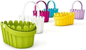 Emsa 513925 Flower Pot- basket, country House Style- 28 x 18 cm - Green