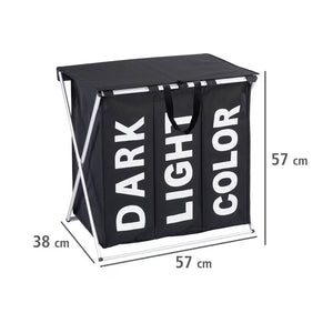 Wenko Laundry Basket Trio Top Black -118 L