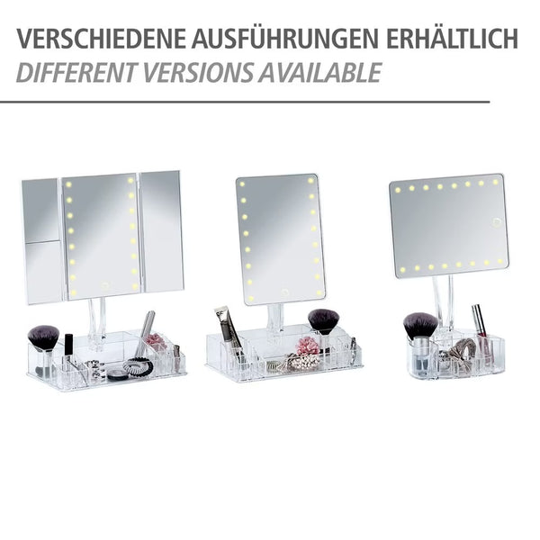 Wenko Fanano LED Tri-Fold Cosmetic/Vanity Mirror