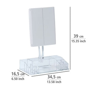 Wenko Fanano LED Tri-Fold Cosmetic/Vanity Mirror