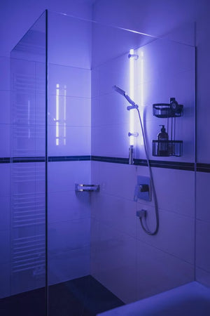 Wenko LED Shower Rail – Award-Winning RGB & Warm White Illuminated Rod with Remote