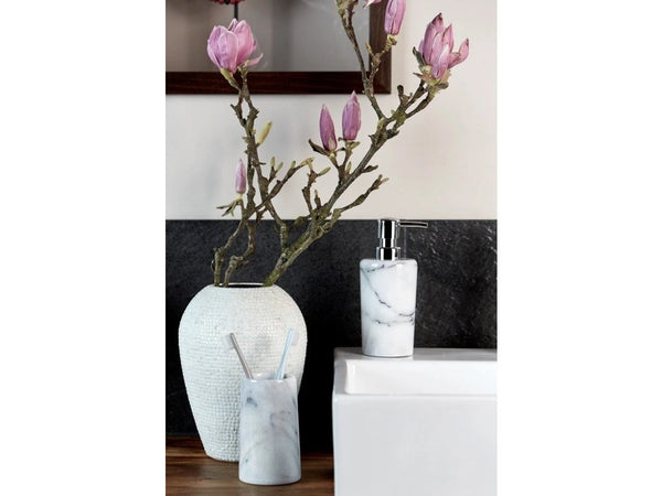 Wenko Marble soap dispenser Onyx