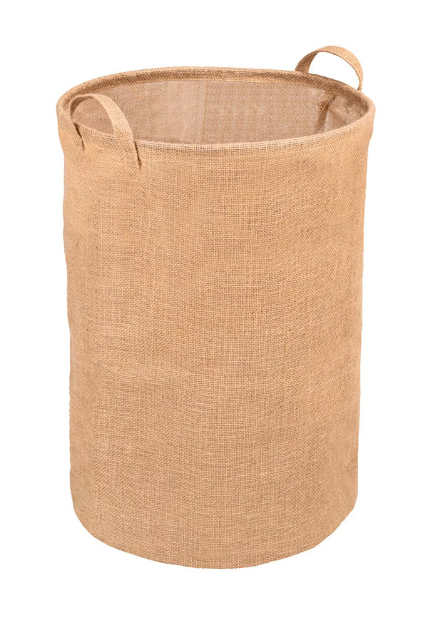 Wenko Juna Round Jute Laundry Basket with Handles