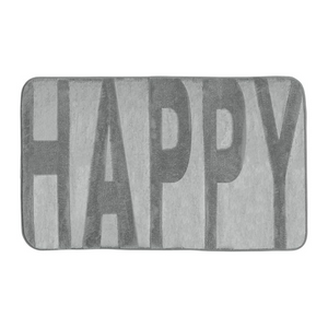 Wenko Memory Foam 'Happy' Bath Mat in Mouse Gray