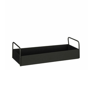Bessoni Minimalist Matte Black Metal Vanity Tray