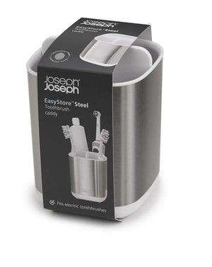 Joseph Joseph EasyStore Steel Toothbrush Holder