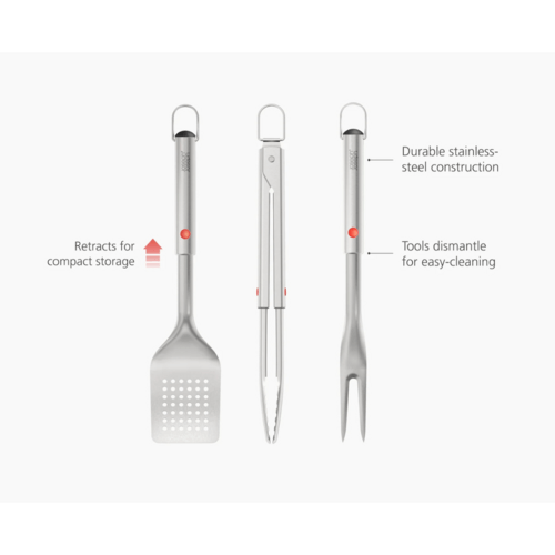 Joseph Joseph GrillOut 3-Piece BBQ Tool Set