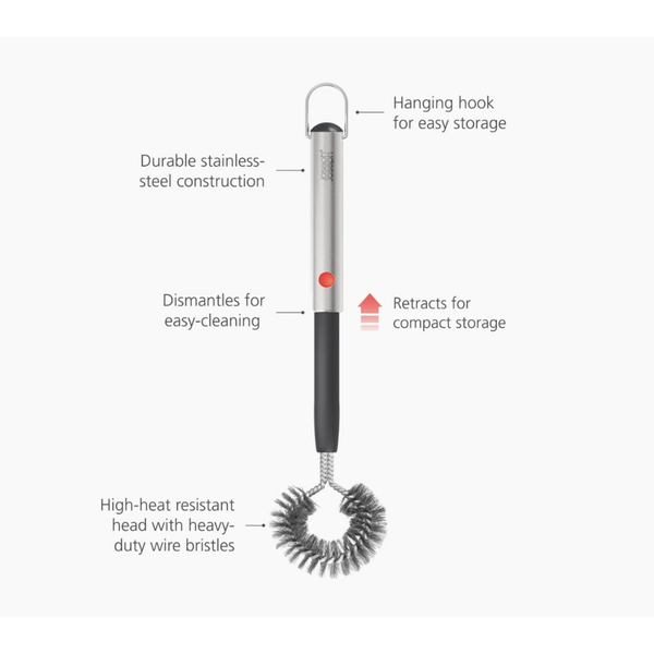 Joseph Joseph Grillout Heavy-Duty Ergonomic BBQ Grill Brush