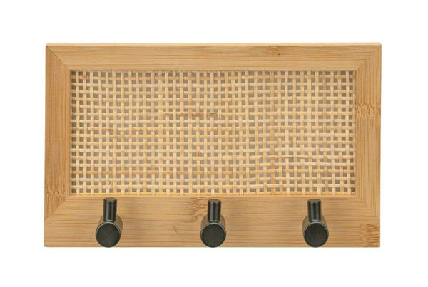 Wenko Hook rack Allegre made of bamboo and rattan