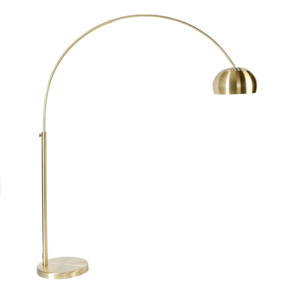 Metal Bow Floor Lamp Brass