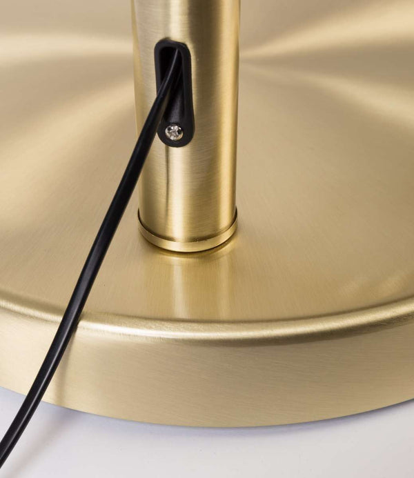 Metal Bow Floor Lamp Brass