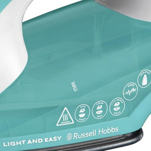 Russell Hobbs 2400W Mint & White Steam Iron