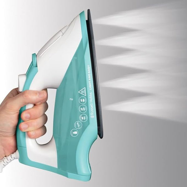 Russell Hobbs 2400W Mint & White Steam Iron