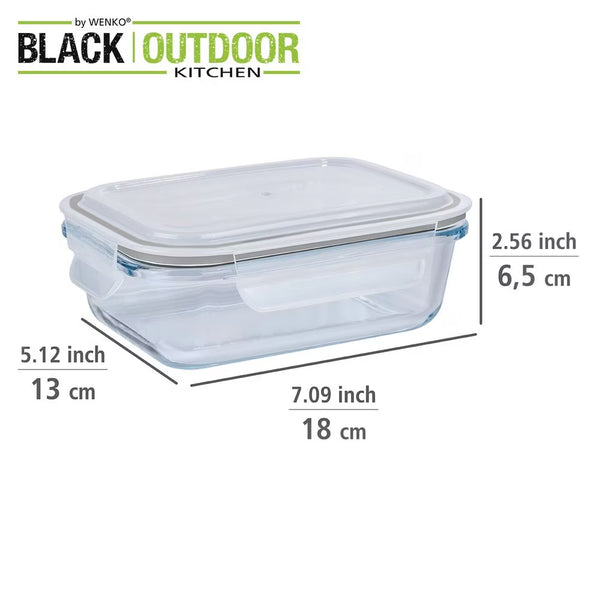 Wenko Glass food storage container Pacu 0.6 L