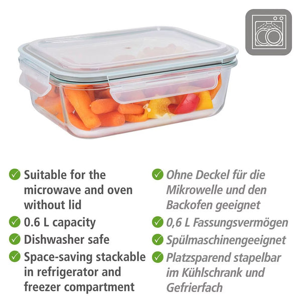 Wenko Glass food storage container Pacu 0.6 L