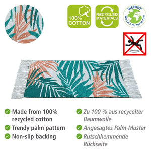 Wenko Suva Palm Leaf Print Bath Mat