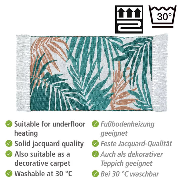 Wenko Suva Palm Leaf Print Bath Mat