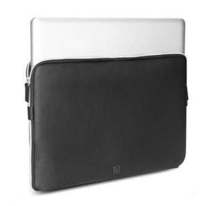 Vivanco Tuscon Laptop Sleeve 15" Black – PU Case with Velvet Interior