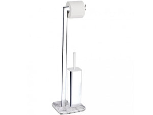Wenko Marble stand-alone toilet set Onyx
