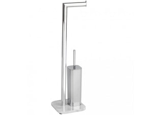 Wenko Marble stand-alone toilet set Onyx