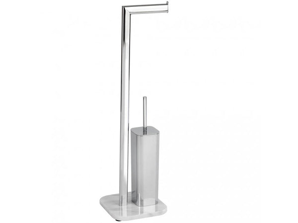 Wenko Marble stand-alone toilet set Onyx