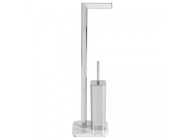 Wenko Marble stand-alone toilet set Onyx