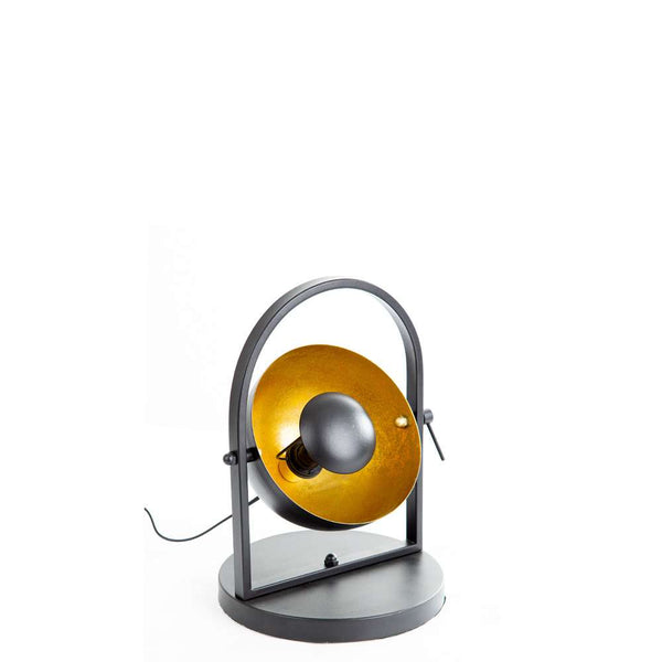 Nino Germany OLE Table Lamp – Rotatable Matte Black & Gold Designer Accent Light