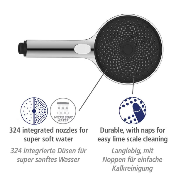 Wenko Shower Set Softwater Chrome Length bar-68 cm