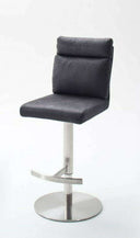 Pia Antique-Look Bar Stool in Brown or Gray