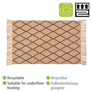 Wenko Bath Mat Calama Made of 100% Jute