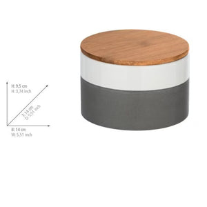 Malta storage box 0.75 l Ceramic box, color-blocking design by Wenko.de